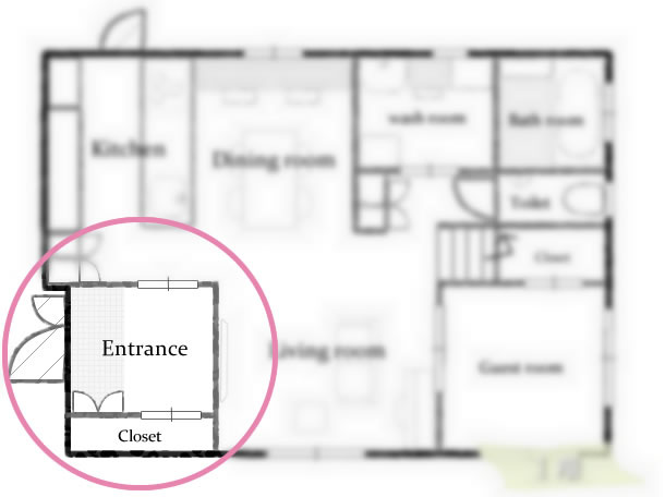 玄関ホールの間取り
